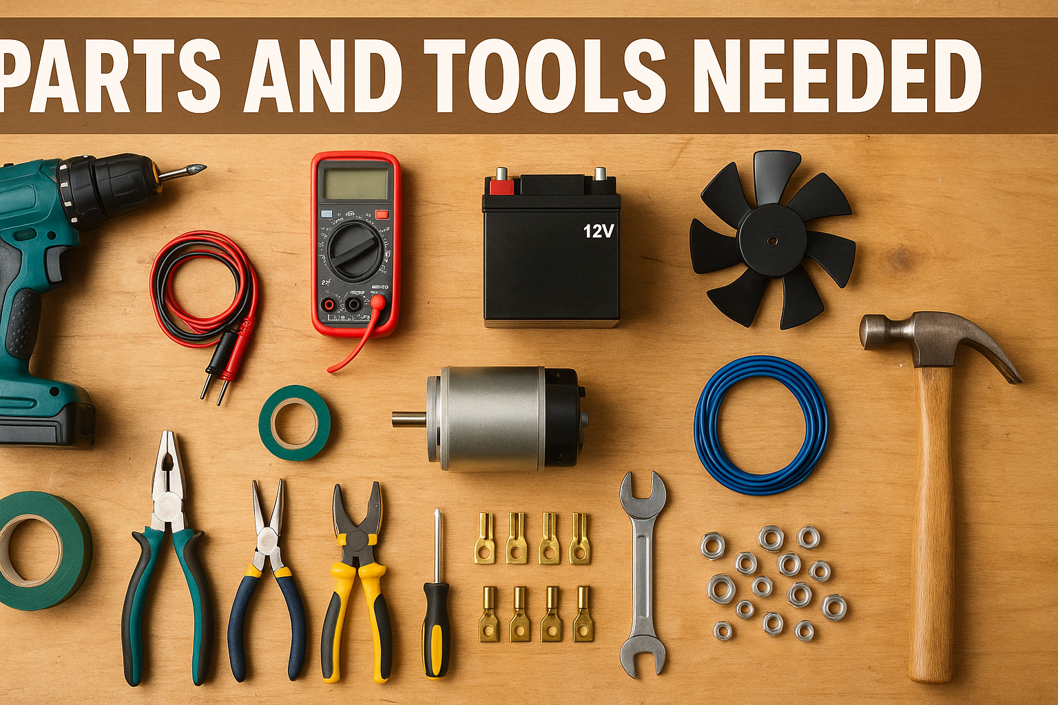 Parts and tools needed